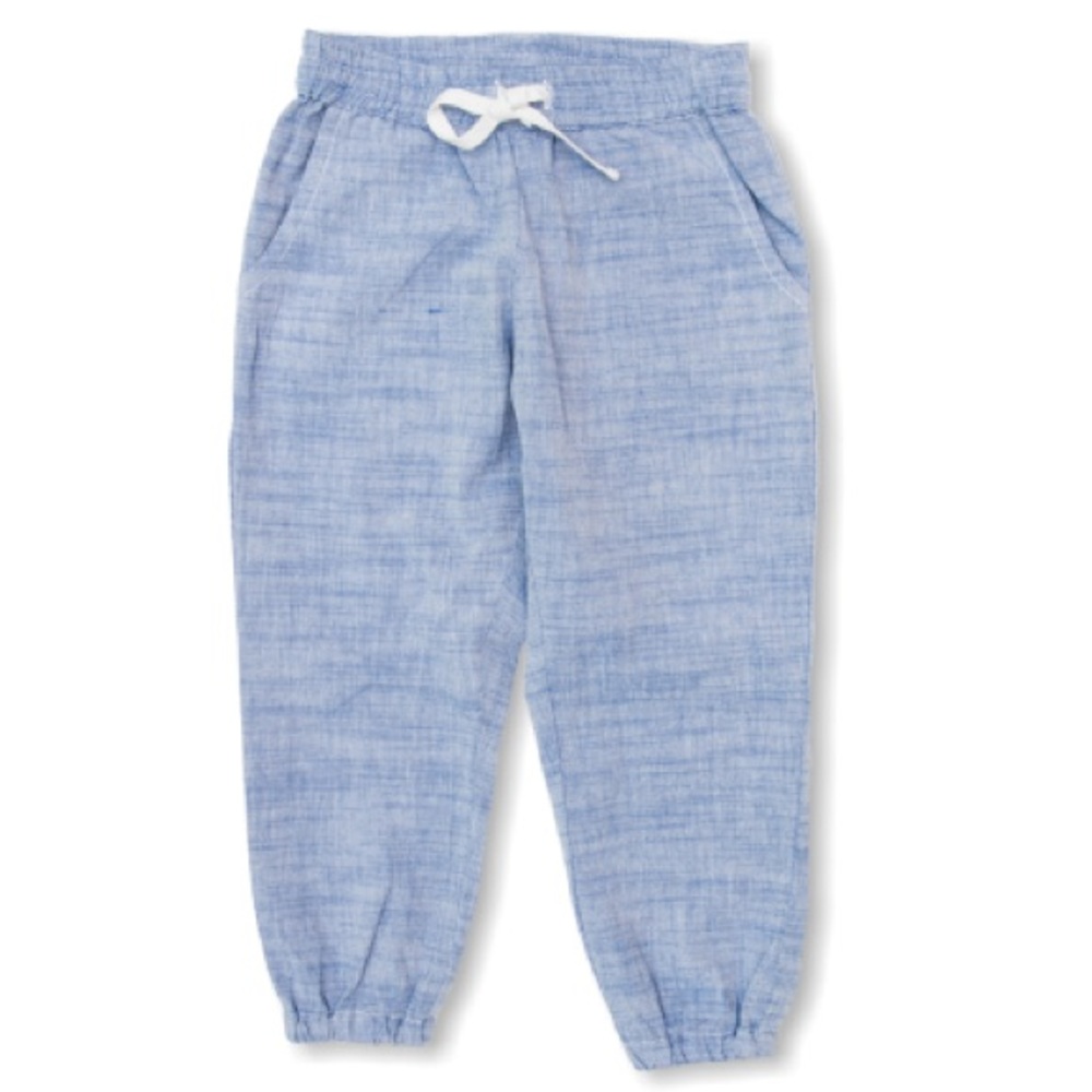 Woven pants with a elastic waistband